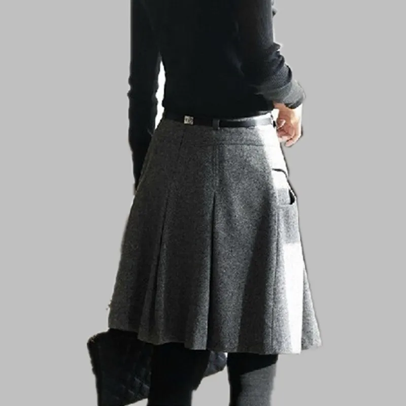 Aliexpress.com : Buy New 2016 Autumn Winter Wool Skirts Women's ...