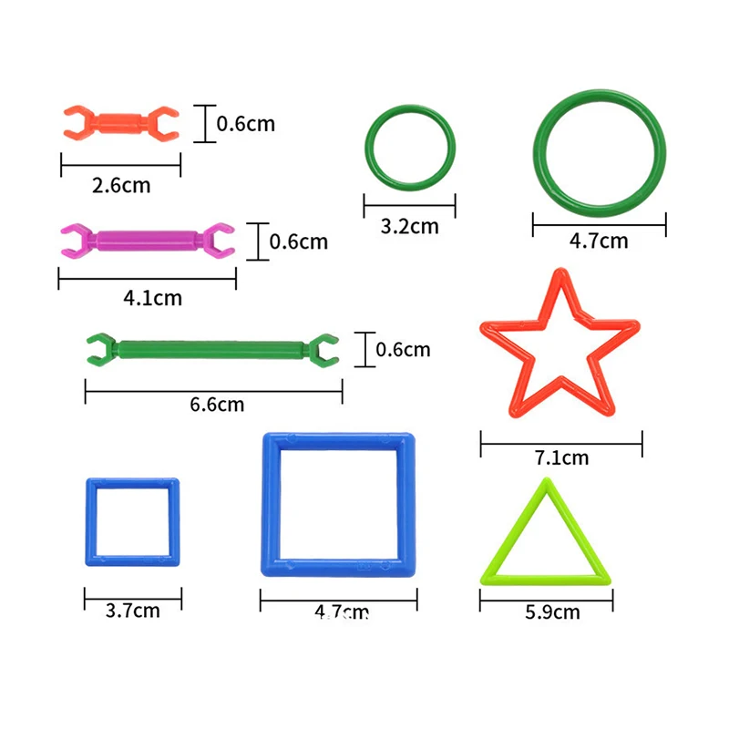 420Pcs Assembling Plastic Blocks DIY Smart Stick Magic Wand Creative Building Blocks Intelligence Sticks Inserting