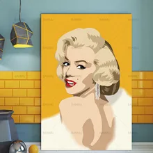 Canvas Painting Wall Art Pictures prints Marilyn Monroe on canvas no frame home decor Wall poster decoration for living room canvas painting wall art pictures prints colorful woman on canvas no frame home decor wall poster decoration for living room