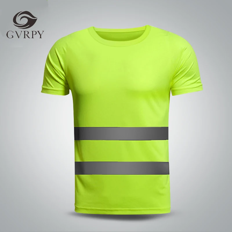 

Reflective and Quick-drying T-shirt Construction Protective Clothing Short-sleeved Riding Mesh Vest Road Safety Warning Tops