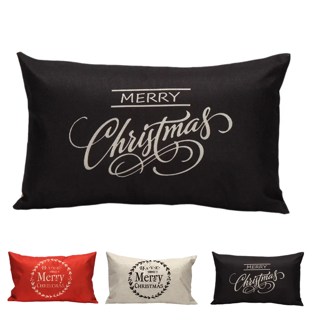 

Pillowcase bedroom Living room High Quality 2018 Modern Christmas Pillow Waist Throw Cushion Novel Home Drop shipping June25