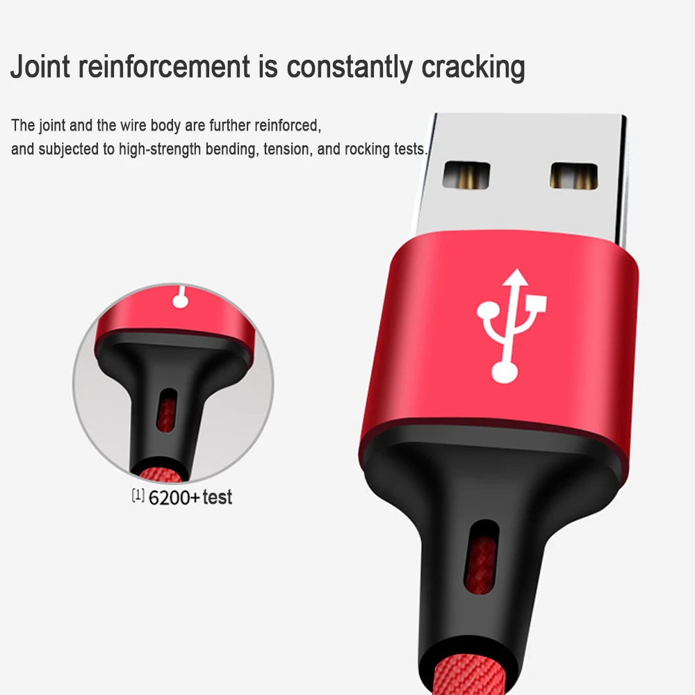 كابل يو اس بي 3 في 1 ل سامسونج Xiaomi فون XS ماكس XR X 8 8 P شحن شاحن المصغّر usb كابل ل الهاتف المحمول USB نوع-c كابل