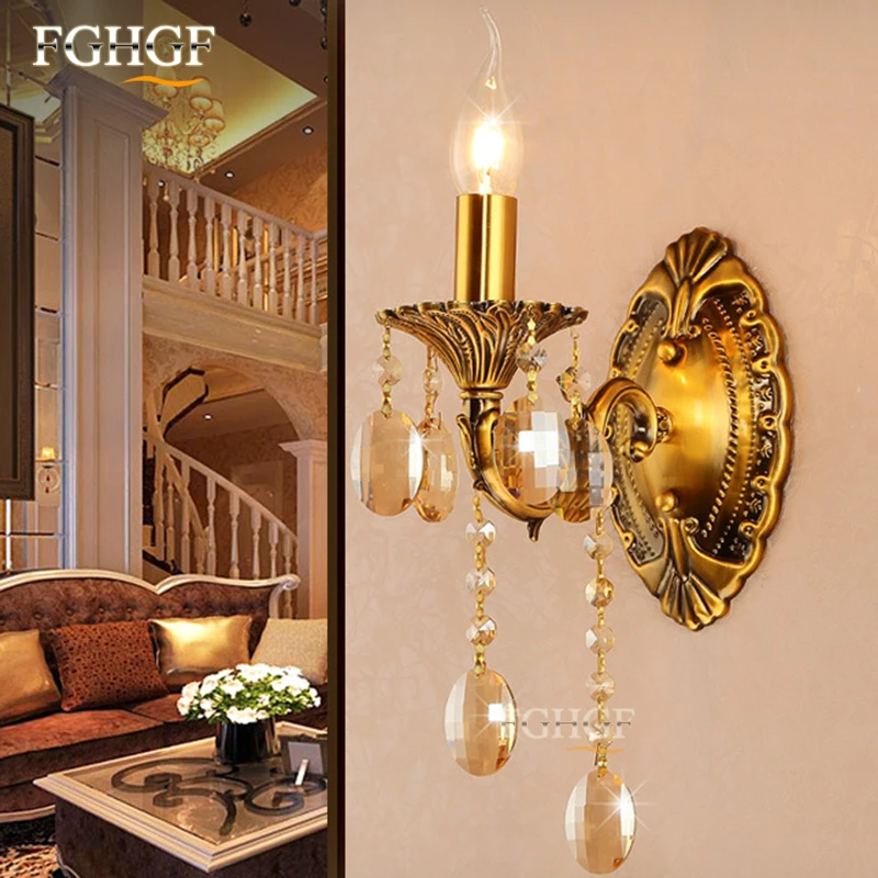 Luxury Wall Sconce Lighting European style wall lights Bronze Color Top