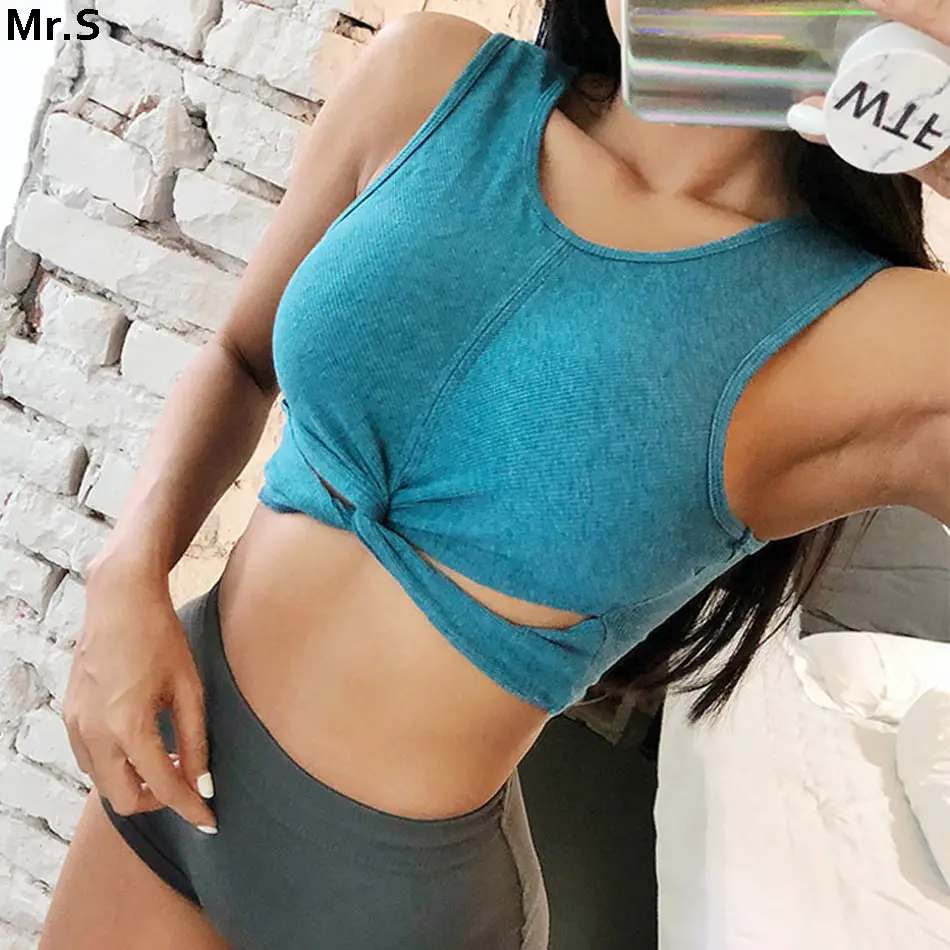 Sexy cut out women sports bra twist yoga top bra workout gym bra font b fitness