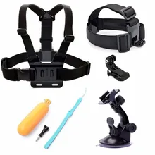 SHOOT Action Camera Accessories Set for GoPro Hero 5 4 3 Session Xiaomi Yi 4k SJCAM SJ4000 WIFI Eken H9 Strap Float Go Pro Mount