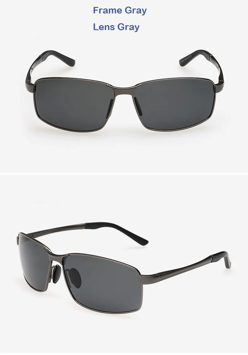 AORON сплав мужские s поляризованные солнцезащитные очки мужские прямоугольные очки металлическая оправа солнцезащитные очки