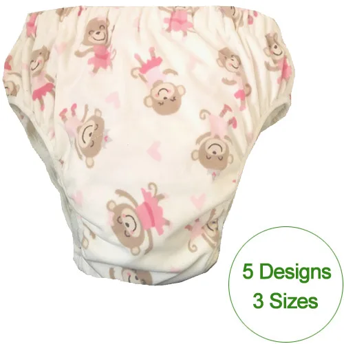 5 patterns chioce waterproof Adult cloth diaper cover Nappy nappies adult diaper pants with insertS M L