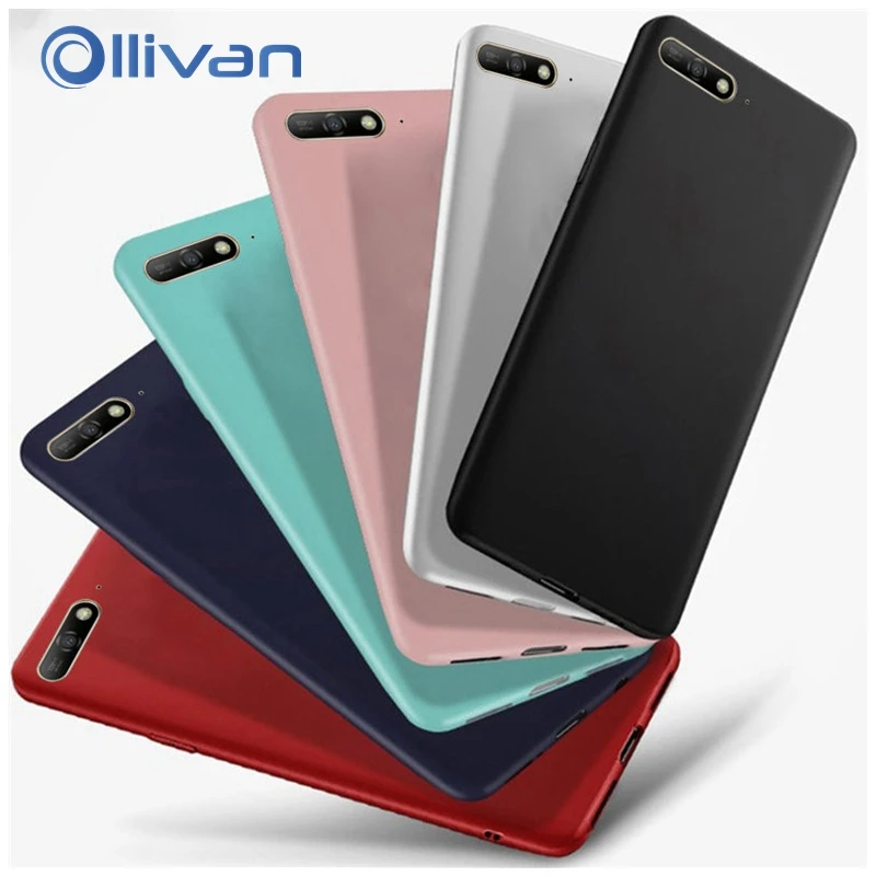 

OLLIVAN Soft Silicone Case For Huawei Y6 Prime 2018 Case Cover Coque For Huawei Y6 2018 Case For Huavei Y 6 Bumper Slim Fundas
