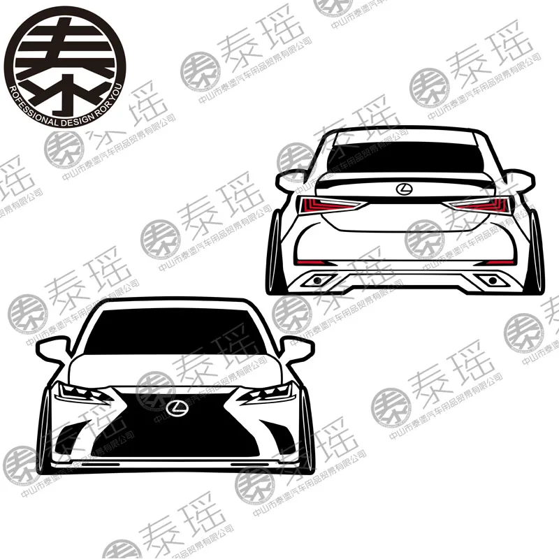 

TAIYAO car styling sport car sticker For Lexus ES 2PCS car accessories and decals auto sticker