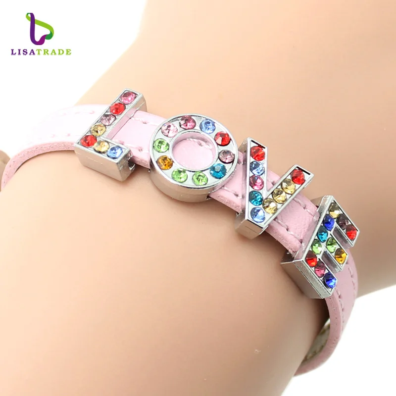 8 мм смесь стразов Слайд буквы 20 шт./лот подходит DIY браслет и LSSL015|bracelet bracelet|wristbands