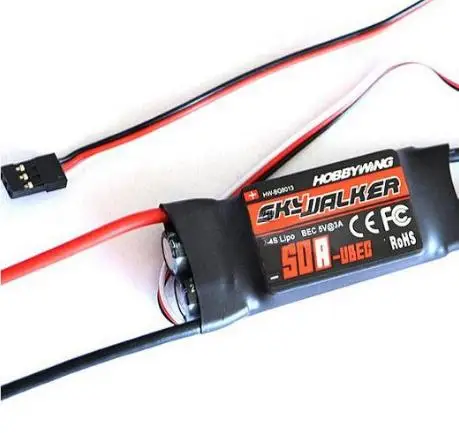 Hobbywing SKYWALKER серии 2-6S 12A 15A 20A 30A 40A 50A 60A бесщеточный ESC Регулятор скорости с UBEC для RC квадрокоптера