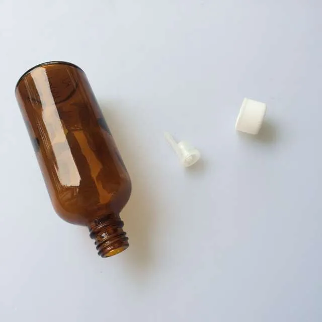 100ml Amber Glass Bottles with Leakage-proof Stopper Cap Liquid Jars Essential Oil Bottles 10pcs3