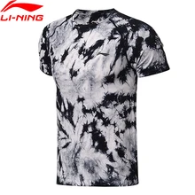 Li-Ning, мужские профессиональные футболки для бадминтона, Стандартная посадка, дышащая удобная подкладка, Спортивная футболка для соревнований, футболка, AAYN183 MTS2717