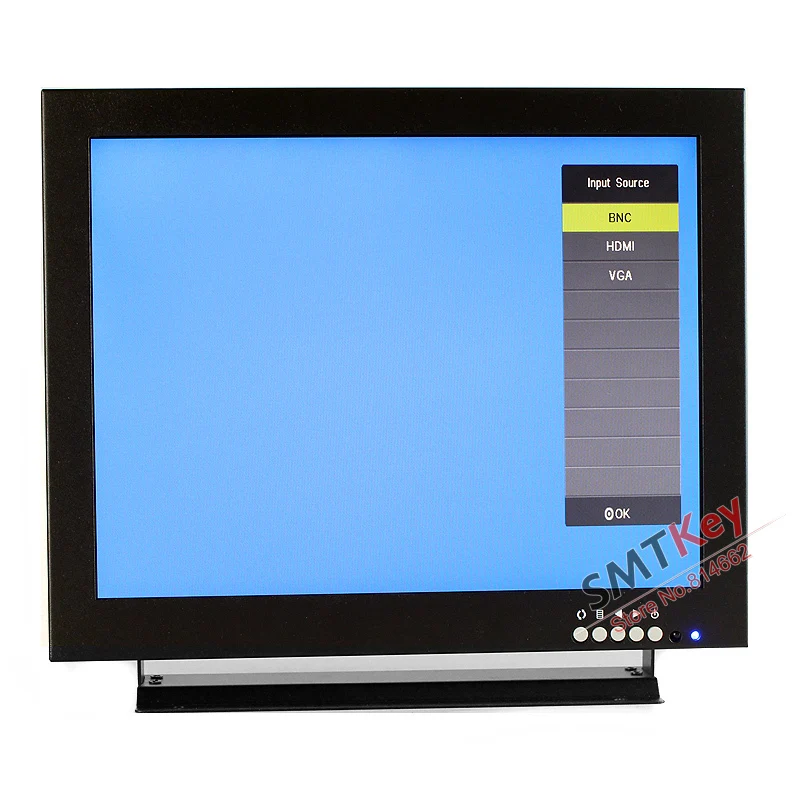 1024 x 768 resolution 15 inch IPS LCD monitor Industrial LCD Monitor support HDMI / VGA / BNC / AV video input cctv monitor