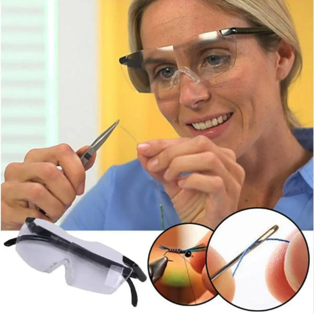 

Big vision 250% reading glasses 5 Colors men women frameless magnifying 1.6 times degrees magnifier galsses presbyopic