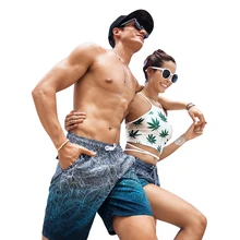 Пляжные шорты с принтом быстросохнущая одежда для плавания мужские и женские спортивные штаны для серфинга Бермуды купальный костюм Lover Plus size плавки ming