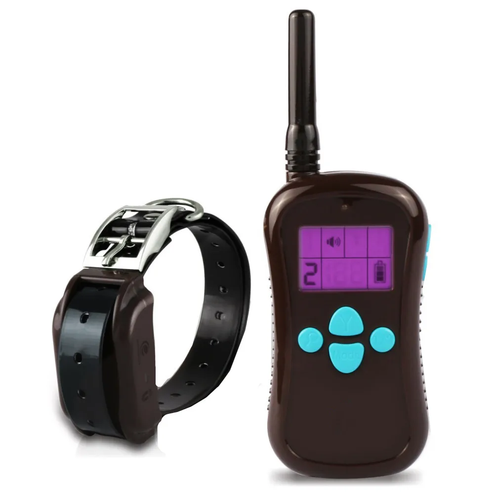 

600M 100 Level Electric Shock Vibration Adjustable Distance Measuring Function Remote Control Pet Dog Training Collar Device