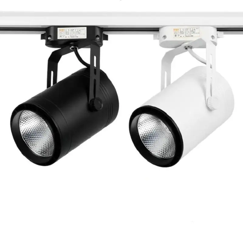 Iluminação da Trilha Loja de Roupas Lâmpada do Ponto Pista w 20 30 Janelas Showroom Exposição Holofotes Teto Trilho Led Luz Cob 15 8 Iluminação do percurso