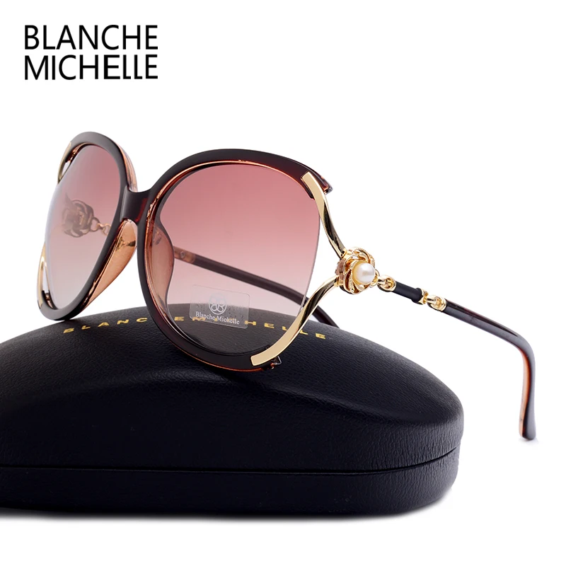 

Blanche Michelle 2018 High Quality Polarized Sunglasses Women UV400 Brand Designer Sunglass Gradient Sun Glasses oculos With Box