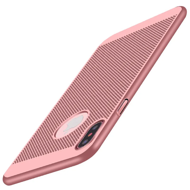 New-For-Apple-iPhone-8-Case-Honeycomb-PC-Matte-Back-Cover-Heat-Dissipation-Cooling-Housing-For (4)