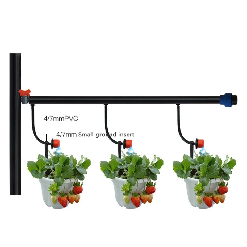 

100PCS Micro Bubbler Drip Irrigation Adjustable Emitters Stake Water Dripper Farmland watering Use 4/7 mm Hose