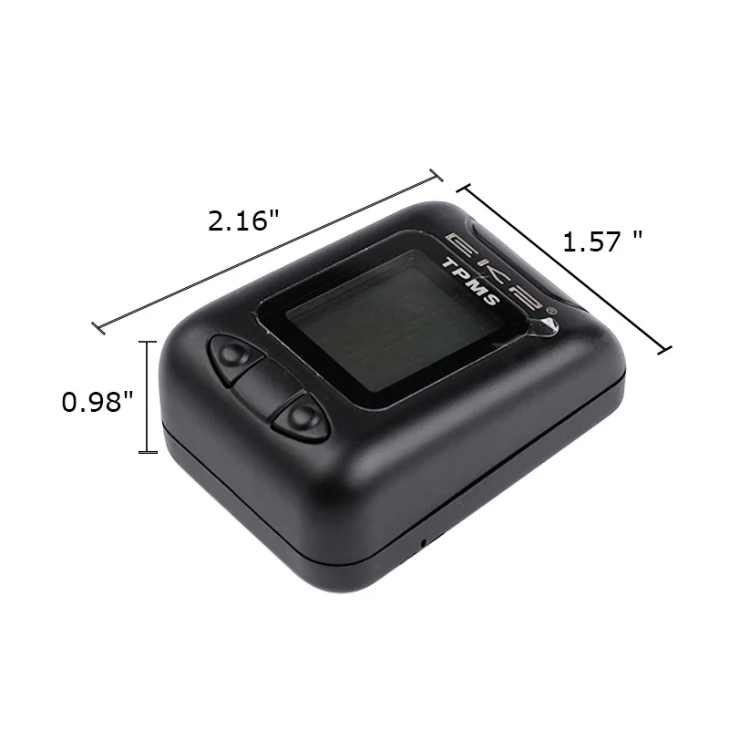 Profession TMPS Rechargeable Wireless Tire Pressure Monitoring System with 4 External Sensor Tyre Pressure Sensor Alarm Security