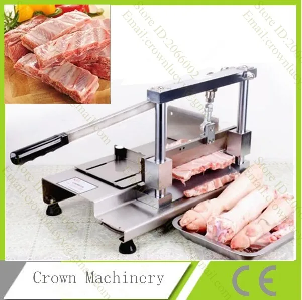 Commercial Stainless Steel manual Cut pork ribs machine;pig cow sheep