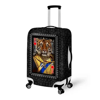 

Tiger Animal Black New Luggage Parts Covers Baggage Case Cover Print in 18/20/22/24/26/28 inchTravel Accessories