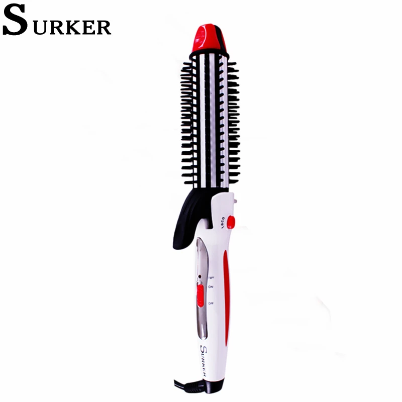 

Surker 3 in 1 Multifunctional Hair Straighting Curling Iron Comb Negative ion Professional Curling Iron Women Hair Styling Tool