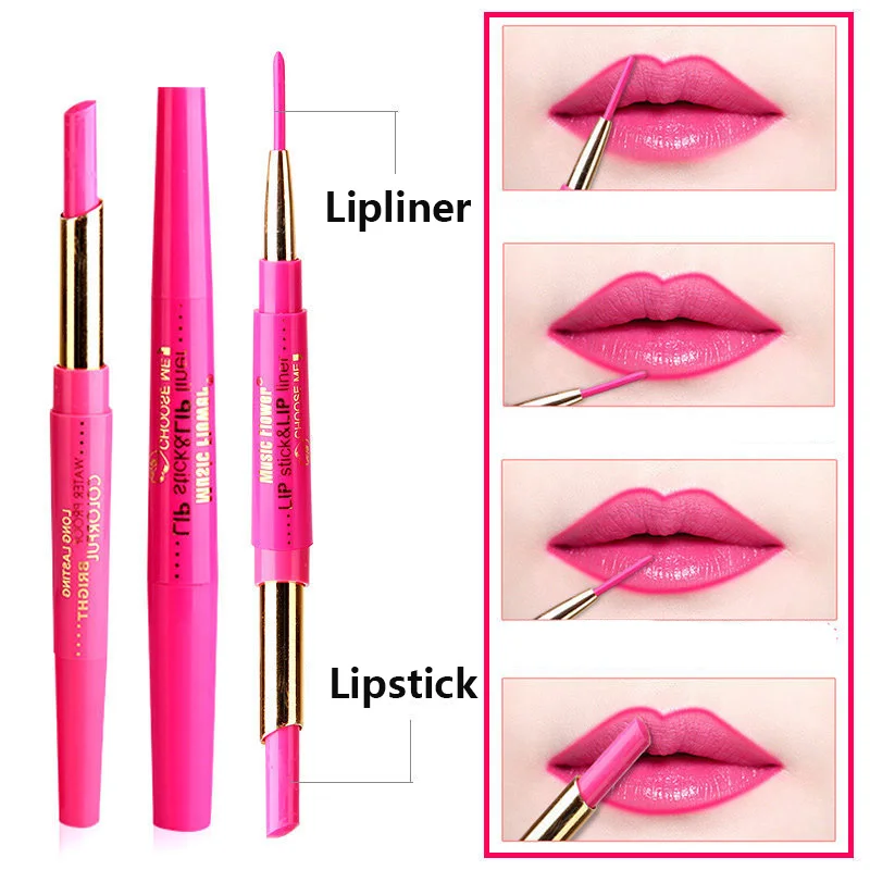 Buy Music Flower lipstick lip liner 2 in 1 lip pencil
