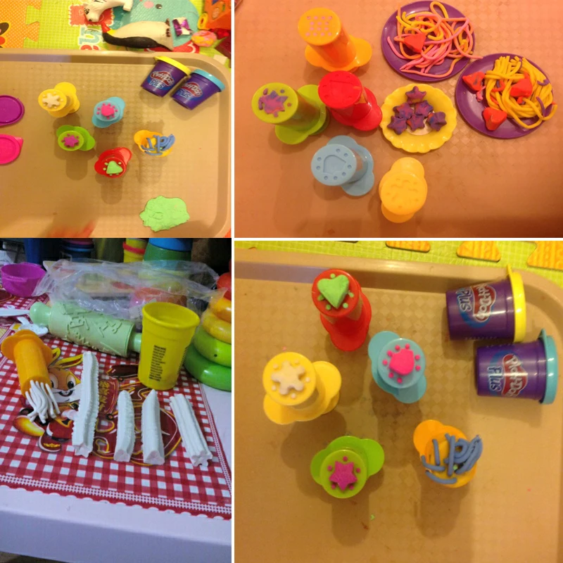 Цветные Игрушки для игры в тесто, Креативные 3D инструменты для пластилина, пластилиновые формы, подарочный набор, обучающие и обучающие игрушки