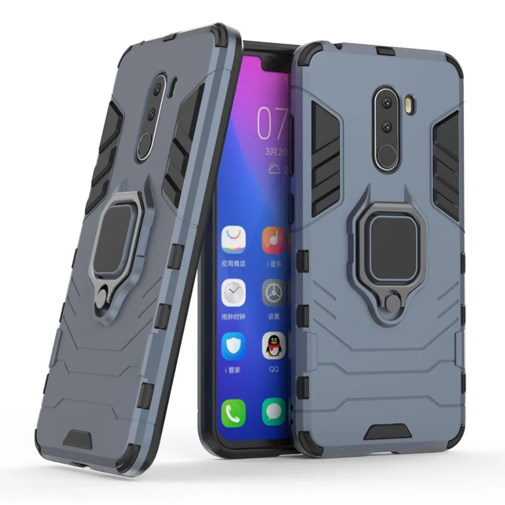 Чехол YeeSite с кольцом-подставкой для xiaomi POCOPHONE F1 POCO противоударный силиконовый
