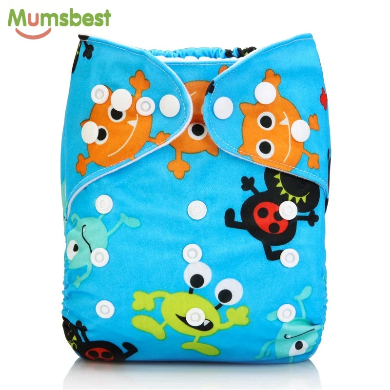 

[Mumsbest] Baby Cloth Diapers Washable Waterproof Reusable Nappies Suit 0-2 years 3-15kg One Size Adjustable Diaper