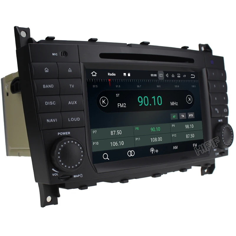 Px6 4 + 64 ГБ Android 10 Восьмиядерный 2 DIN автомобильный DVD GPS стерео для Mercedes Benz W203 W209 W219 A