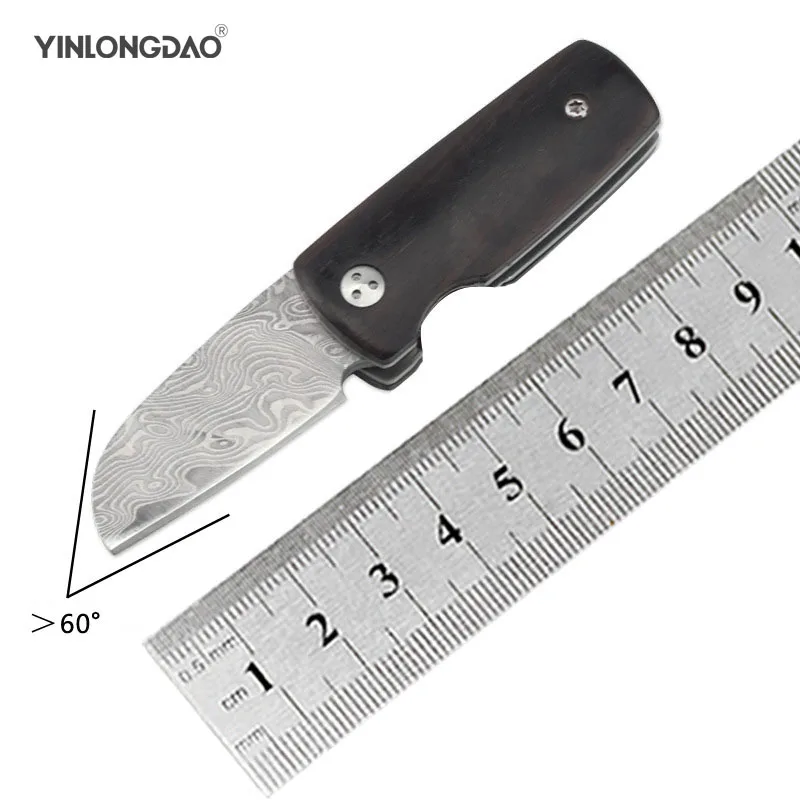 

YINLONGDAO Multi-function Folding Knife Damascus Knife Gift Collection Kitchen Sharp Cleaver Slicing Knives