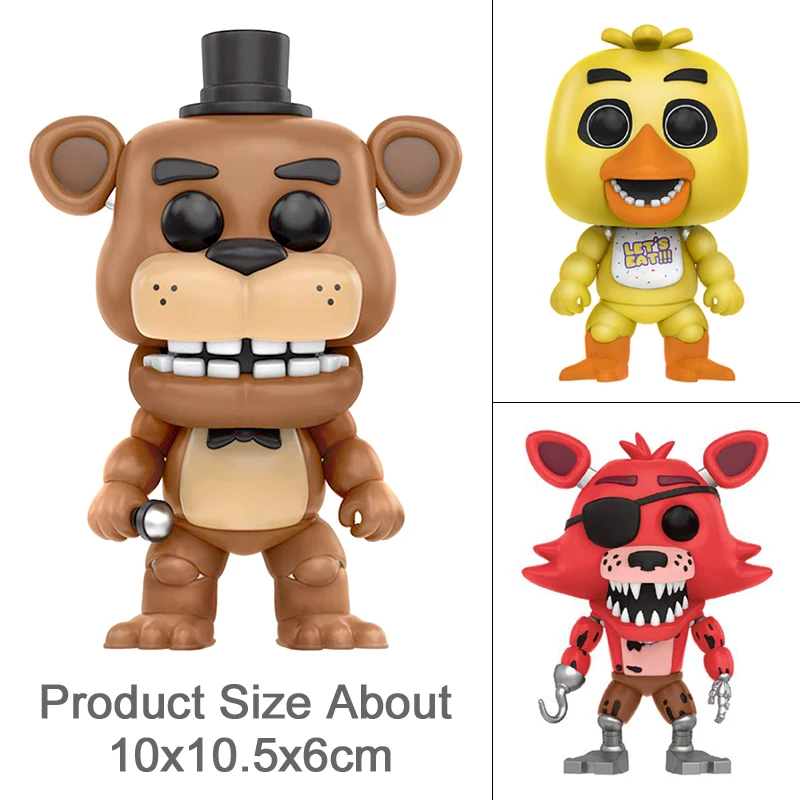 3 шт./компл. ПВХ фигурка аниме пять ночей у Фредди куклы игрушки FNAF кошмар Бонни и