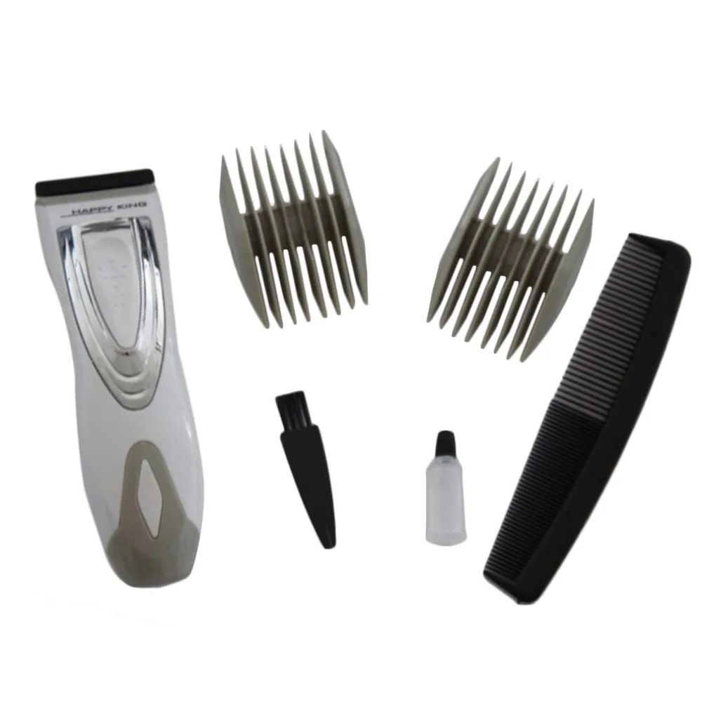 

Men's Electric Shaver Beard Razor Hair Clipper Body Groomer Hair Removal Power By Battery Handy Silver Clipping comb