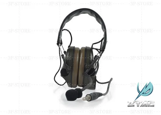 Z-TAC Z 054 ZComtac II Гарнитура наушники звукосниматель наушники с шумопоглощающим эффектом ops тактические элементы произведены