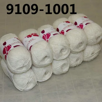 

SALE 10 BallsX50g 4ply Mohair Ribbing Wool hand Yarn Knitting Soft 9109-1001