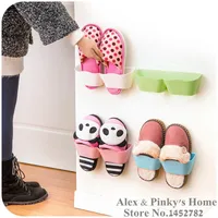 1 шт. гостиная ванная комната настенный стеллаж для хранения полка для обуви стойка вертикальный стеллаж для хранения обуви держатель - изображение