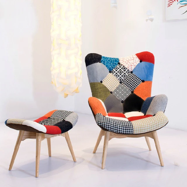 European Single Study Lazy Recliner Chair Fabric Living Room Lounge European Single Study Lazy Recliner Chair Fabric Living Room Lounge High Chairs Bedroom Sofa