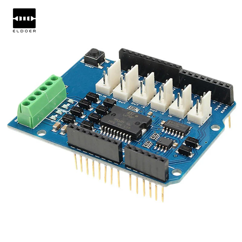 

1PC L298N L298P 4A Dual Channel Motor Driver Module Motor Shield R3 For Arduino 5V ~ 12V Free Running Stop And Brake Function