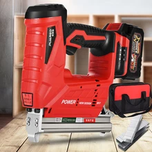 Портативный Перезаряжаемый литиевый аккумулятор для ногтей, деревообрабатывающий электроинструмент, прямой гвоздь, U гвоздь, дополнительный степлер F30/422/1022 3AH