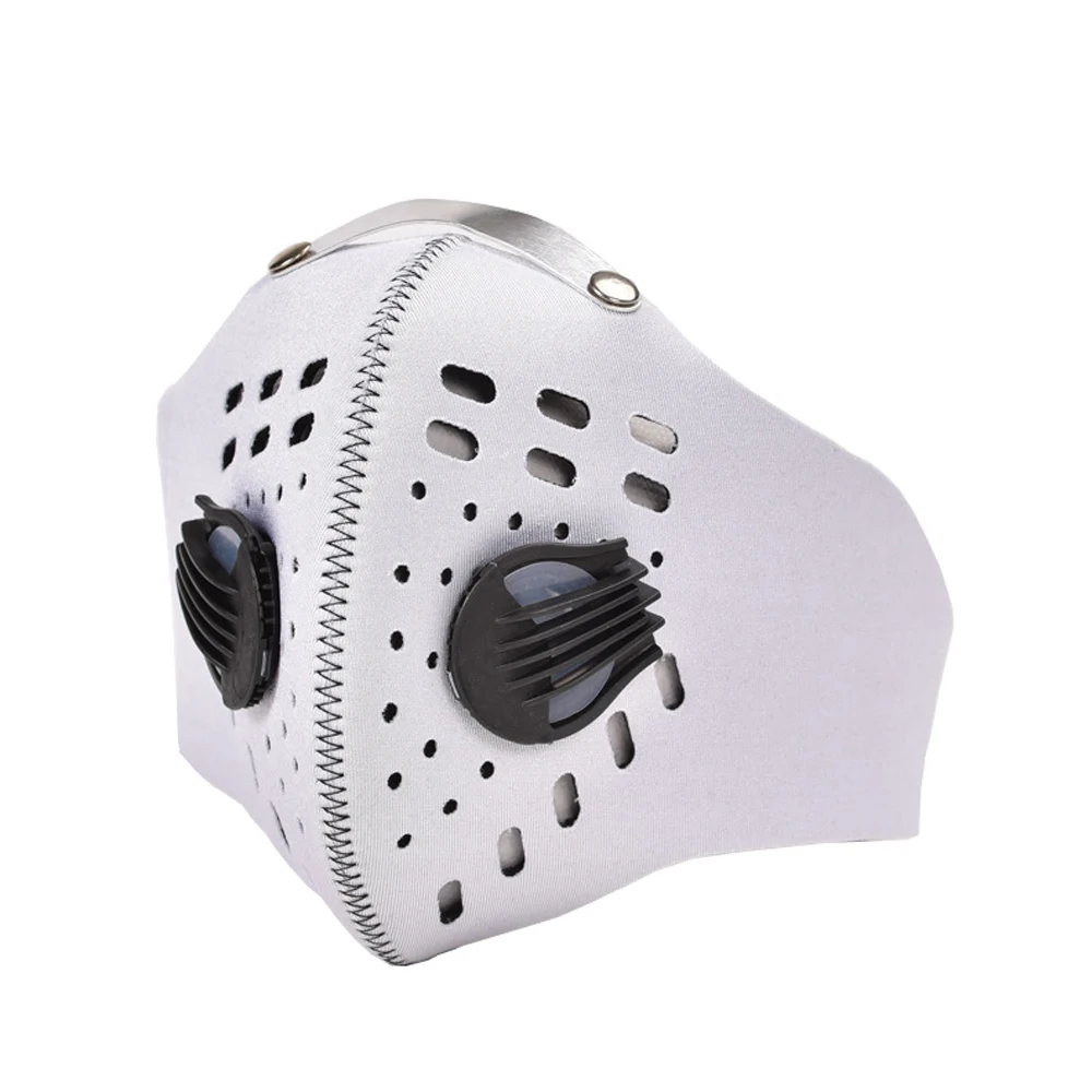 1 шт Профессиональный PM2.5 велосипедная маска унисекс Пыленепроницаемая анти-смоговая дышащая маска для рта Дайвинг - Цвет: Белый