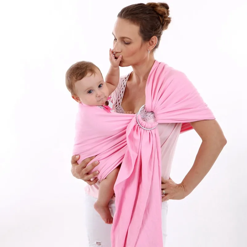 MOTOHOOD Adjustable Ergonomic Baby Carrier Metal Ring Sling Front Carry Kangaroo Cotton Warp Breast-Feeding Carrying 0-36months (6)