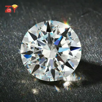 

Hot Sale 2.5mm~5mm top quality Round European Star Cut CZ Loose Synthetic White Cubic Zirconia Stone For Jewelry