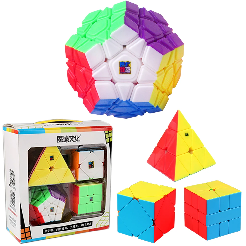 

4PCS/Set MoYu's Cube 3*3*3 Triangle 3x3x3x3x3 Megaminx Skew SQ1 CLASSROOM Magic Cubes Toys for Children Cubo Megico
