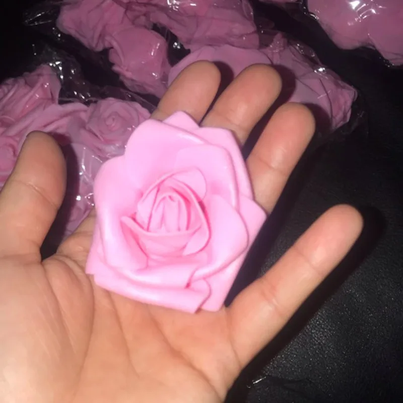 10/20pcs 6cm PE Foam Rose Flowers Artificial Flowers For Home Wedding Deco Bride Bouquet Scrapbooking DIY Birthday Gift Supplies
