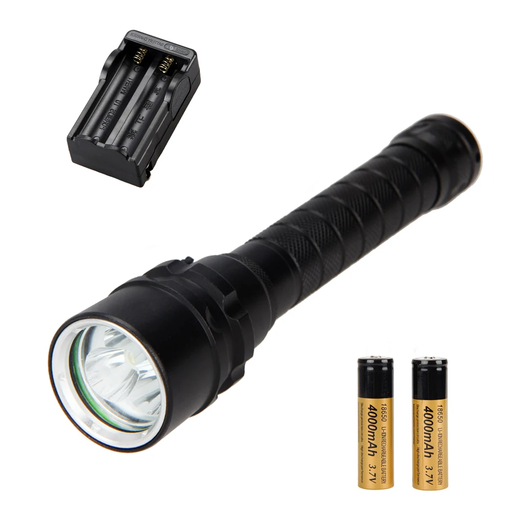 

1500 Lm Diving Lamp Underwater 100 MXM-L 3 T6 LED Flashlight Torch Diving Scuba Lanterna +2 pcs Battery+ Charger
