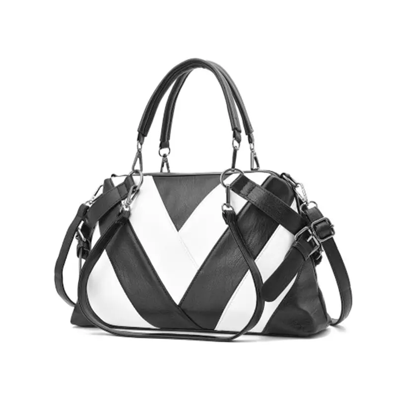 HOLYBIRD Women Handbags Soft Zipper PU Leather Shoulder Bags Larger